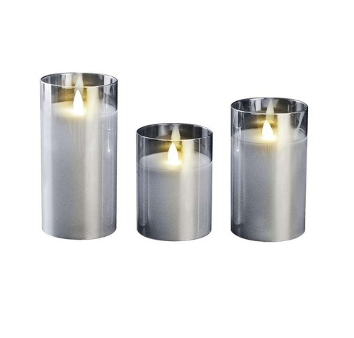 Свеча декоративная CL7-SET3-sr с пультом 2хAA для каждой свечи (не в компл.) серебр. (уп.3шт) ФАZА 5018792 Свеча декоративная CL7-SET3-sr с пультом 2хAA для каждой свечи (не в компл.) серебр. (уп.3шт) ФАZА 5018792