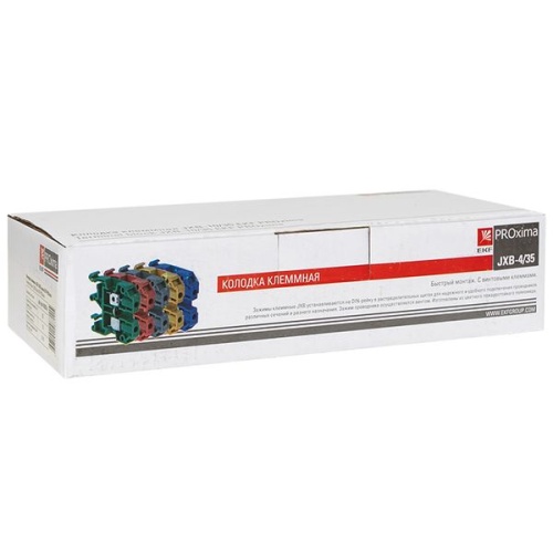 Колодка клеммная JXB-4/35 красная PROxima | код plc-jxb-4/35r | EKF фото 3