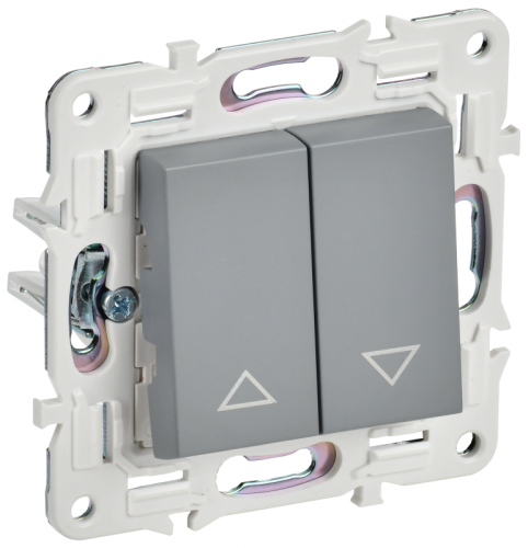 SKANDY Выключ. жалюзи 10А SK-V12Gr сер. IEK | код SK-V15-0-10-K03 | IEK