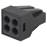 Клемма СМК с пастой серии 304, 4 отверстия, 0,5-2,5 мм2 10 NO-224-53 | код Б0043971 | ЭРА