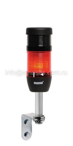 Сигнальная колонна 50 мм, (IP40) красная, 24V AC/DC, светодиод LED, зуммер, алюм.настенное соединение 100 мм, IK51L024ZD01 | код IK51L024ZD01 | EMAS