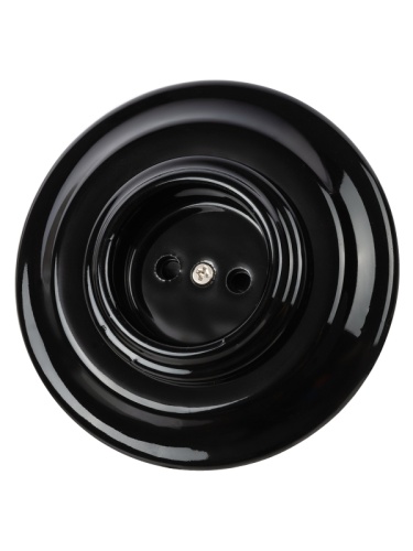 Розетка скрытой установки фарфоровая 2П+З 16А 250В черная «Болонь» TDM | код SQ1820-0222 | TDM Розетка скрытой установки фарфоровая 2П+З 16А 250В черная «Болонь» TDM | код SQ1820-0222 | TDM