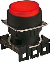 Головка кнопки S16PR-E1R, выступающая красная ?18мм с самовозвратом, монтажное отверстие ?16мм | код A8026-A5550012246 | РЕЛЕ И АВТОМАТИКА