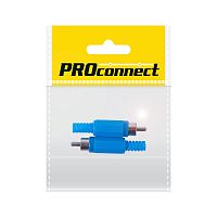 Разъём аудио, RCA пайка, синий, (2шт.) (пакет) PROconnect | код 14-0405-8 | PROCONNECT
