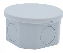 Корпус распаячной коробки O85x45мм, перфориванные стенки, пластик | код CP1237 | CETINKAYA PANO