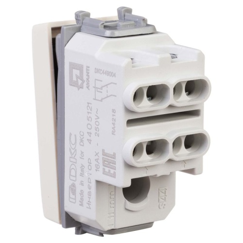 Avanti Инвертор модульный Ванильная дымка 1 модуль(Переключатель сх.7) | код. 4405121 | DKC фото 4