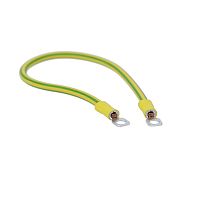 Перемычка медная сеч. 10 мм2, с наконечниками под винт М6, в комплекте с метизами HDZ, L 500 мм | код SC10L500KHDZ | DKC