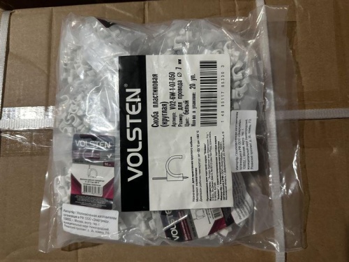 Скоба круглая d7мм V02-6W-1-07-050 пластик. (уп.50шт) Volsten 9543 фото 5 Скоба круглая d7мм V02-6W-1-07-050 пластик. (уп.50шт) Volsten 9543 фото 5