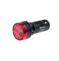 Звонок с подсветкой, 80дБ, красный 220V AC MT22-SM220 | код 53447| MEYERTEC