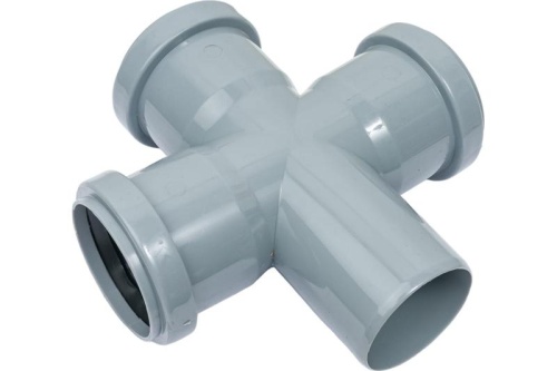 Крестовина 50/50/50х87.5 градусов для внутренней канализации | код 27205050 | VALFEX