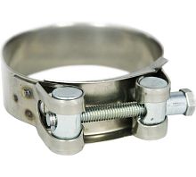 Хомут ленточный с болтом 23-25 W1 оцинкованная сталь 2.1 23-25/18 ГОСТ 28191-89 | код SIL23-25RB41 | Мир хомутов