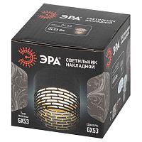Светильник настенно-потолочный спот OL53 BK под лампу GX53 черный IP20 ЭРА | код Б0061190 | ЭРА