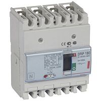 Автоматический выключатель DPX3 160 - термомагнитный расцепитель - 36 кА - 400 В~ - 4П - 100 А | код. 420095 | Legrand 