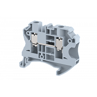 Клемма проходная винтовая 6 мм2, на 2 подключения, черная TQ6-BLACK | код 1204010005 | Elmex