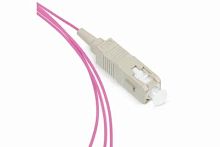 Патч-корд оптический LANMASTER, симплексный, SC/PC-SC/PC, OM4, LSZH, 1.5 м | код LAN-SC-SC/OM4-1.5 | LANMASTER