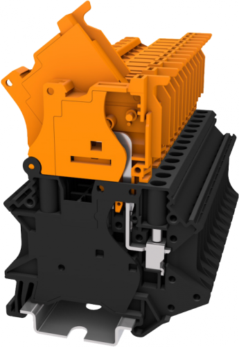 TU4-SPLIT-BK Клемма TU винт., с размыкателем, сеч. 4кв2, черн., шт | код TU4-SPLIT-BK | SUPU
