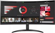 Монитор LG 34 34WR50QC-B черный VA LED 21:9 HDMI матовая 300cd 178гр/178гр 3440x1440 100Hz FreeSync DP WQ 5.9кг | код 1977386 | LG
