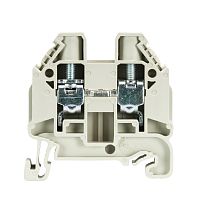 Проходная клемма, тип фиксации провода: винтовой, номинальное сечение: 10 мм кв., 500V, ширина: 10 мм, цвет: серый, тип монтажа: DIN 35 | код 58.510.0055.0 | Wieland