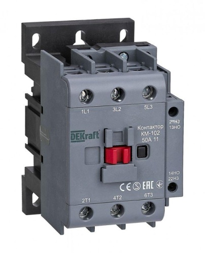 Контактор КМ-102 3п/50А 1НО+1НЗ 230В AC | код. 22007DEK | Schneider Electric