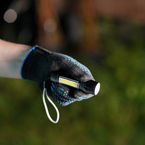 Фонарь аккумуляторный универсальный рабочий/походный головной свет 1.5Вт боковой 2Вт встроен. USB кабель (в компл.) алюм. Rexant 75-714