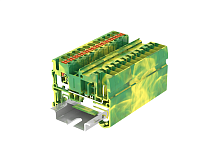 TP2.5-2-1-PE Клемма TP 1-1 штекерная заземл., Push-in, сеч.2.5мм2, желт.-зел., шт | код TP2.5-2-1-PE | SUPU