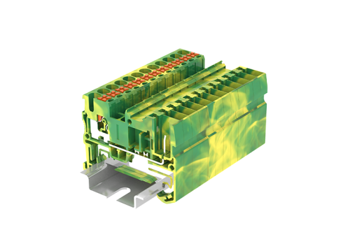 TP2.5-2-1-PE Клемма TP 1-1 штекерная заземл., Push-in, сеч.2.5мм2, желт.-зел., шт | код TP2.5-2-1-PE | SUPU