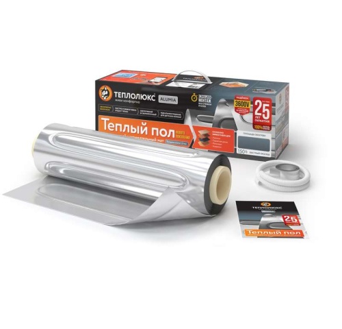 Мат нагревательный для электрического теплого пола Alumia 2.5 кв.м 375 Вт | код 100035685900 | Теплолюкс