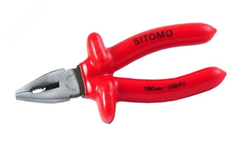 Плоскогубцы комбинированные 200 мм 1000 V диэлектрические | код 52033 | Hortz