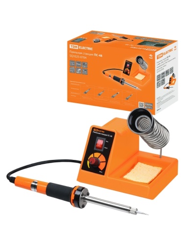 Паяльная станция ПС-48, 2-48Вт, 230В, 160-500С, керамический ТЭН, 4 жала в компл., регулятор, Алмаз | код SQ1025-0704 | TDM Паяльная станция ПС-48, 2-48Вт, 230В, 160-500С, керамический ТЭН, 4 жала в компл., регулятор, Алмаз | код SQ1025-0704 | TDM