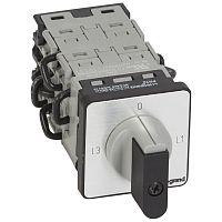 Переключатель электроизмерительных приборов - для амперметра - PR 12 - 9 контактов - без ТТ - крепление на дверце | код 027534 | Legrand
