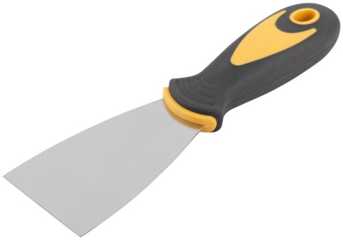 Шпатель, нерж.сталь, прорезиненная ручка 2'' (50 мм) | код 6693 | FIT Шпатель, нерж.сталь, прорезиненная ручка 2'' (50 мм) | код 6693 | FIT