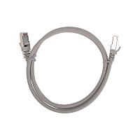 Патч-корд F/UTP CAT 6 RJ45-RJ45 26AWG LSZH сер. 1м | код 02-0210-1 | Rexant