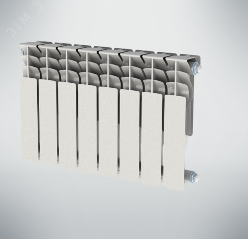 Радиатор алюминиевый секционный 500/100/6 боковое подключение | код NRZRA5001001206 | НРЗ