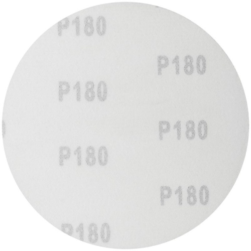 Круги шлифовальные сплошные (липучка), алюминий-оксидные, 125 мм, 5 шт Р 180 | код 39658 | FIT