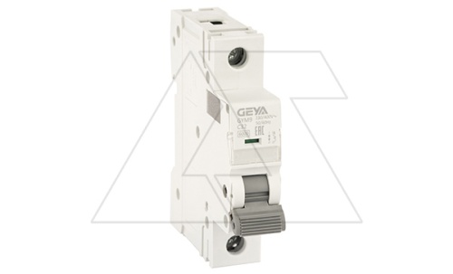 Авт. выключатель GYM9-1P-32C, 1P, 32A, хар-ка C, 6kA, 1M | код GYM91P32C | GEYA