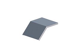 Крышка лотка монтажного углового 45 вниз ЛР45Н.200.15.250.1.1 | код Н0121460124 | СОЭМИ Ст.Оскол