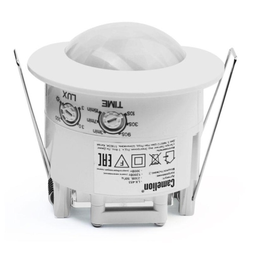 Датчик движения LX-453 электронный сенсор включения освещения потолочный встраиваемый Camelion 10980 фото 3