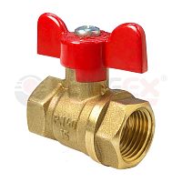 Кран шаровой латунный ВН/ВН ручка-бабочка. 1 1/4дюйм (20/5) | код VF.217.LB1.114 | VALFEX