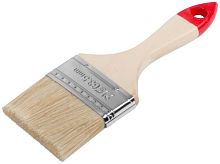 Кисть флейцевая ''Оптима'', натур. cветлая щетина, деревянная ручка 2.5'' (63 мм) | код 816 | FIT
