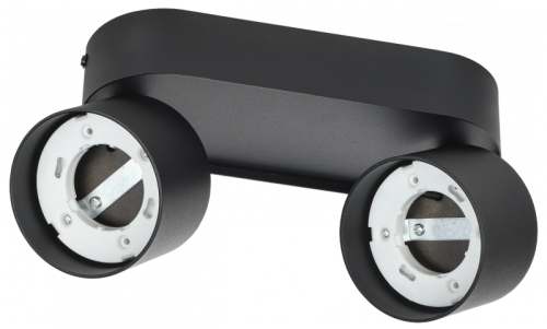 Светильник 4042 настенно-потолочн. 2хGX53 черный IEK | код LT-USB0-4042-GX53-1-K02 | IEK