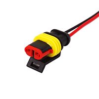 DJ7021-1.5-21 автомобильный разъем гнездо с проводом 20 см | код 16-0312-9 | REXANT