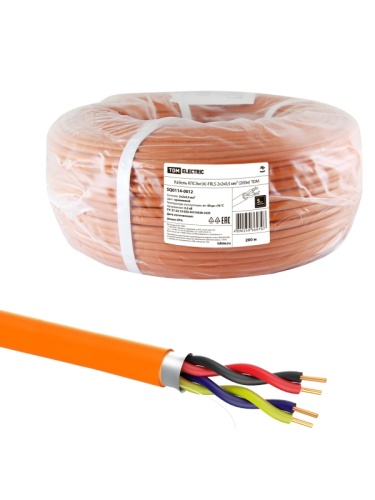 Кабель КПСЭнг(А)-FRLS 2х2х0.5 мм (бухта 200м) ТРТС | код SQ0114-0012 | РЭМЗ ТМ