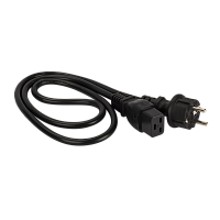 Шнур питания C19-Schuko прямая, 3х1.5, 220В, 16А,черный, 2 метра | код LAN-PP19/SH-2.0-BK | LANMASTER