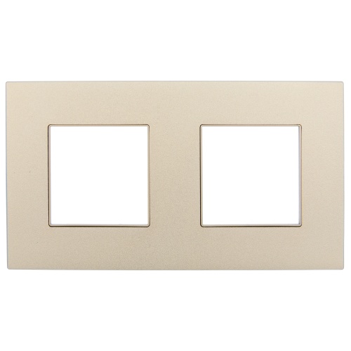 SKANDY Рамка 2-мест. SK-F32Sh металл шамп. IEK | код SK-M22-M-K37 | IEK фото 4