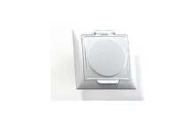 СЕЛЕНА Розетка скрытой установки одноместная с заземляющим контактом, защитной шторкой, крышкой, брызгозащищенная(IP44) РС16-426, белый | код 8117 | Кунцево-Электро