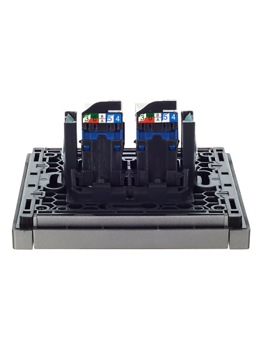 FORTE&PIANO Роз. комп. 2-ая RJ45 кат.6 FP534 ст. IEK | код FP-K20-2-K46 | IEK фото 5