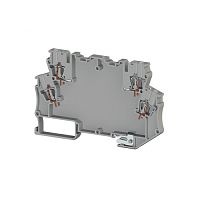 327 039, Клемма для произвольной электронной схемы 2 входа, 2 выхода, с LED, с заземлением 4 мм.кв., (Серый), MDB 4LE | код 0.0.0.3.27039 | KLEMSAN