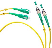 Cabeus FOP(d)-9-FC/APC-SC/APC-25m Шнур оптический duplex FC/APC-SC/APC 9/125 sm 25м LSZH | код 8250c | Cabeus