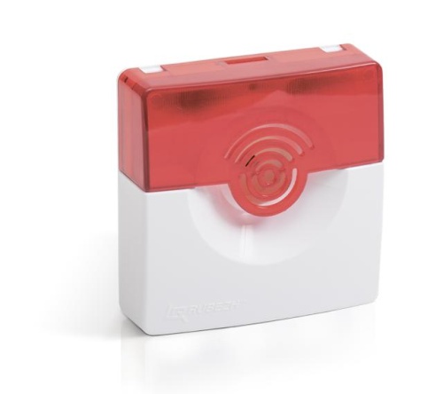 Оповещатель пожарный комбинированный (светозвуковой) ОПОП 124-R3 (светозвуковой адресный бел.-красн.) | код. Rbz-338683 | Рубеж