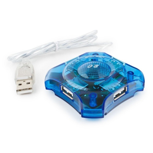 Концентратор USB 2.0 Gembird UHB-C224, 4 порта, прозр.корпус, блистер | код UHB-C224 | Gembird